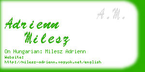 adrienn milesz business card